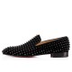 Christian Louboutin Dandelion Spikes Veau Velours Loafers Black Men