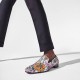 Christian Louboutin Dandelion Spikes Crepe Satin Botanique Loafers White Men