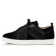 Christian Louboutin Elastikid Leather Low Top Sneakers Black Men