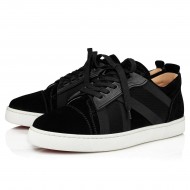 Christian Louboutin Elastikid Leather Low Top Sneakers Black Men