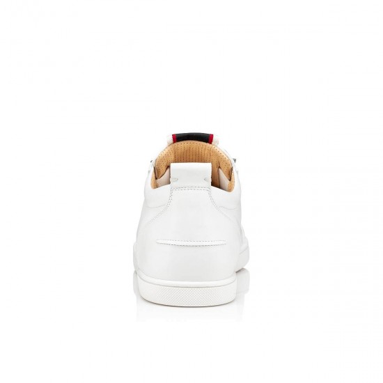 Christian Louboutin F.A.V Fique A Vontade Calf Low Top Sneakers White Men