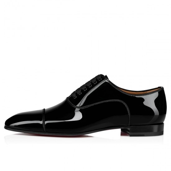 Christian Louboutin Greggo Patent Leather Dress Shoes Black Men