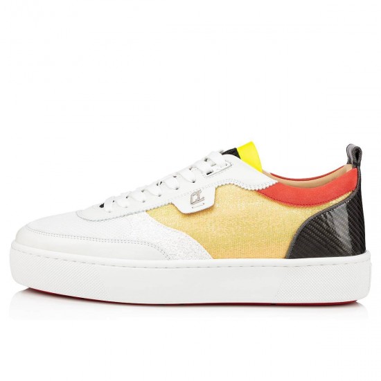 Christian Louboutin Happyrui Fabric Low Top Sneakers Multicolor Men