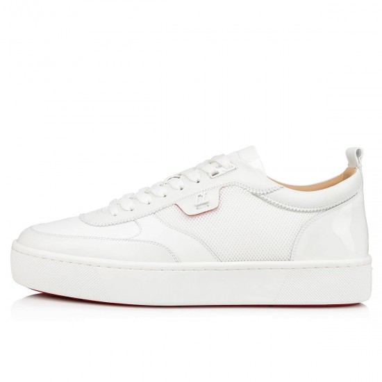 Christian Louboutin Happyrui Mesh Low Top Sneakers Bianco Men