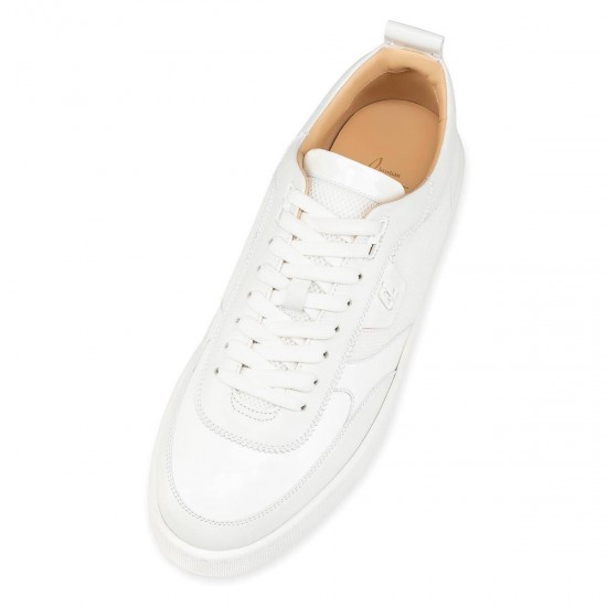 Christian Louboutin Happyrui Mesh Low Top Sneakers Bianco Men