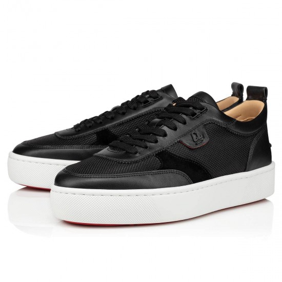 Christian Louboutin Happyrui Nylon Low Top Sneakers Black Men