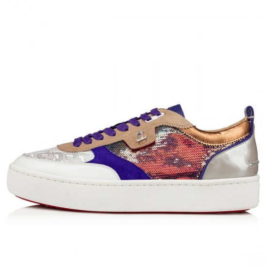 Christian Louboutin Happyrui Paillette Low Top Sneakers Multi Men