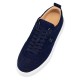 Christian Louboutin Happyrui Veau Velours Low Top Sneakers Blue Men