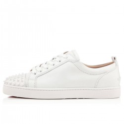 Christian Louboutin Louis Junior Spikes Calf Low Top Sneakers White Men