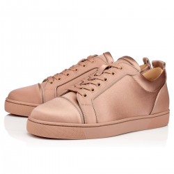 Christian Louboutin Louis Junior Orlato Satin Low Top Sneakers Nude 2 Men