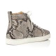 Christian Louboutin Louis Orlato Python Ghost High Top Sneakers Roccia Men