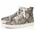 Christian Louboutin Louis Orlato Python Ghost High Top Sneakers Roccia Men