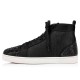 Christian Louboutin Louis P Strass II Strass High Top Sneakers Version Black Men