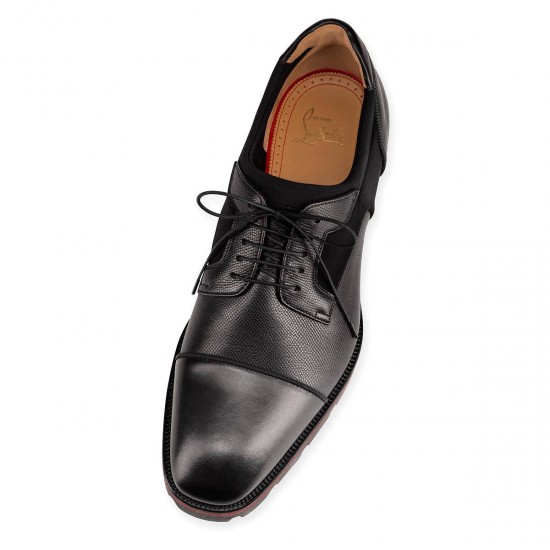 Christian Louboutin Mika Sky Calf Dress Shoes Black Men