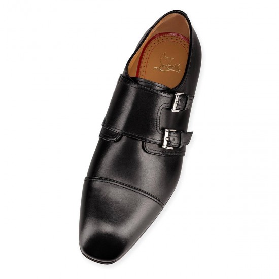 Christian Louboutin Mortimer Calf Dress Shoes Black Men