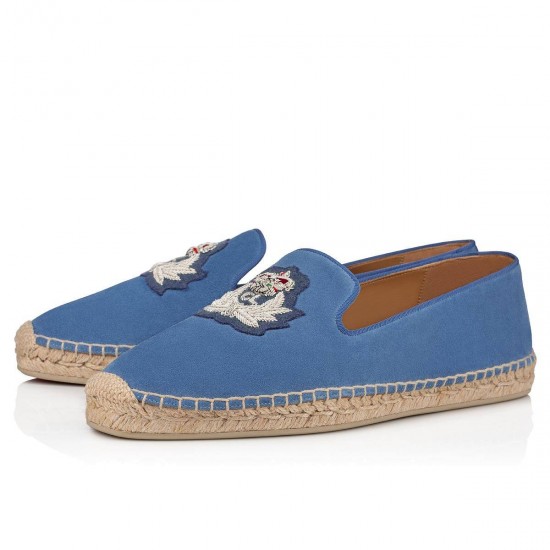 Christian Louboutin Nanou Orlato Veau Velour Espadrilles Jeans Men