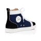 Christian Louboutin Navy Louis Suede High Top Sneakers Version Multi Men