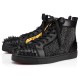 Christian Louboutin No Limit 018 Calf High Top Sneakers Black Men