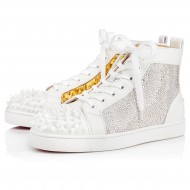 Christian Louboutin No Limit 018 Calf High Top Sneakers White Men