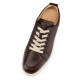 Christian Louboutin Rantulow Leather Low Top Sneakers Dark Brown Men