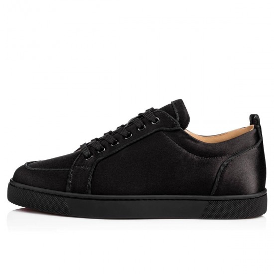 Christian Louboutin Rantulow Orlato Satin Low Top Sneakers Black Men