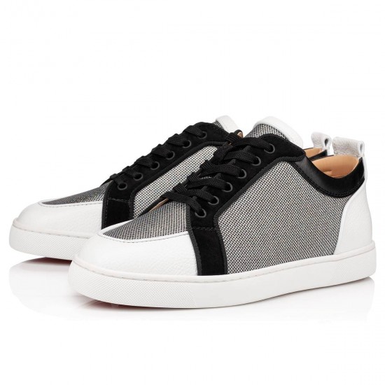 Christian Louboutin Rantulow Orlato Calf Graine Low Top Sneakers White/Black Men