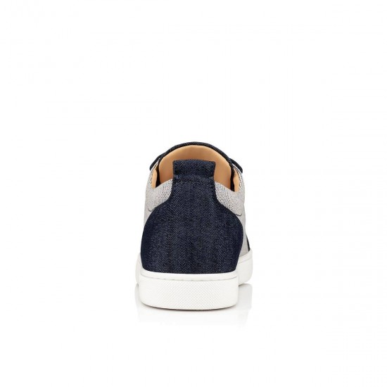 Christian Louboutin Rantulow Orlato Mini Denim Low Top Sneakers Navy Men