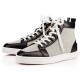 Christian Louboutin Rantus Leather/Granariso High Top Sneakers Black/Black Men