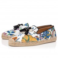 Christian Louboutin Relax Max Silk Espadrilles White Men