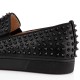 Christian Louboutin Roller Boat Leather Loafers Black/Black Men