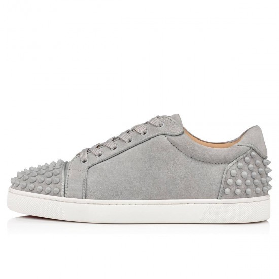 Christian Louboutin Seavaste 2 Orlato Suede Low Top Sneakers Grey Men