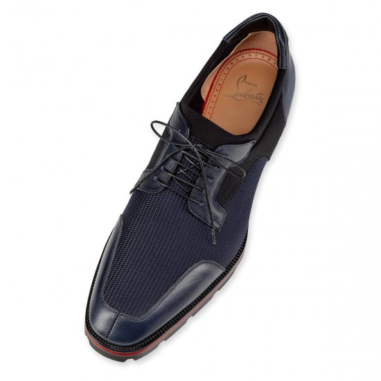 Christian Louboutin Simon Creative Leather Derby Shoes Multi Men