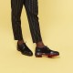 Christian Louboutin Simon Neoprene/Calf Graine Derby Shoes Black Men