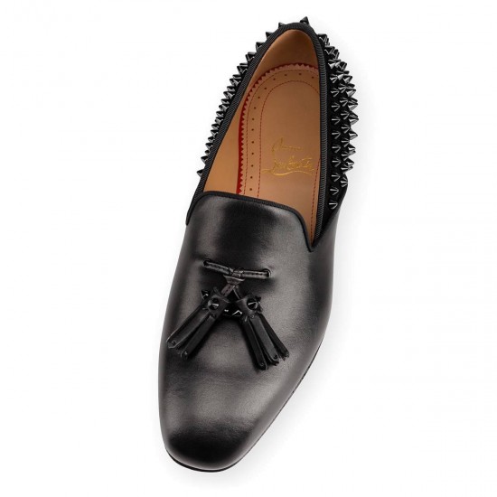 Christian Louboutin Tassilo Leather Loafers Black Men