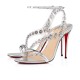 Christian Louboutin Corinetta 100mm Specchio/Laminato Sandals Silver Women