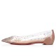 Christian Louboutin Degrastrass Pvc Ballet Flats Nude Women