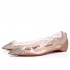 Christian Louboutin Degrastrass Pvc Ballet Flats Nude Women