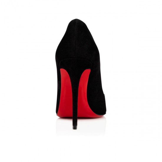 Christian Louboutin Eloise 100mm Suede Pumps Black Women