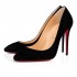 Christian Louboutin Eloise 100mm Suede Pumps Black Women