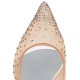 Christian Louboutin Follies Strass 85mm Lace Sparkly Heels White Women