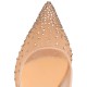 Christian Louboutin Follies Strass 85mm Suede Sparkly Heels Version Light Silk Women