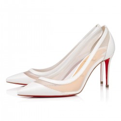 Christian Louboutin Galativi 85mm Classic Fabric Pumps White Women