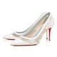 Christian Louboutin Galativi 85mm Lace Pumps White Women