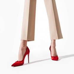 Christian Louboutin Galativi 100mm Veau Velours Pumps Red Women