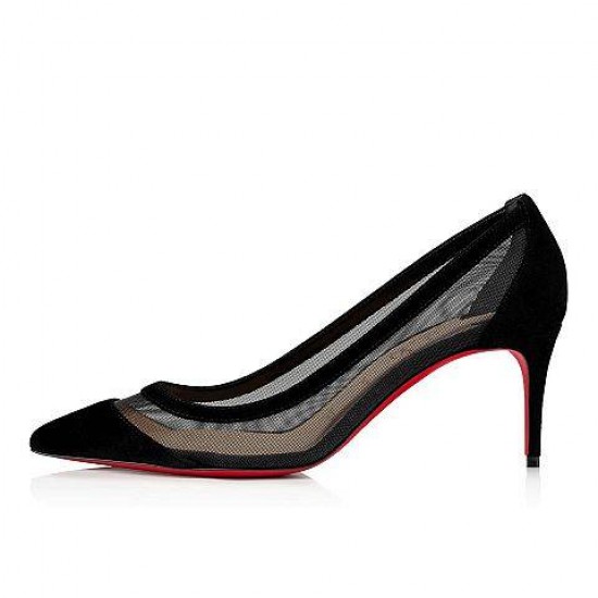 Christian Louboutin Galativi 70mm Suede Pumps Black Women