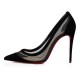 Christian Louboutin Galativi 100mm Classic Fabric Pumps Black Women