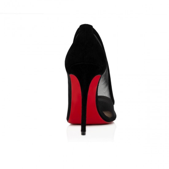 Christian Louboutin Galativi 100mm Classic Fabric Pumps Black Women