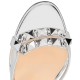 Christian Louboutin Galerietta 100mm Specchio Sandals Silver Women