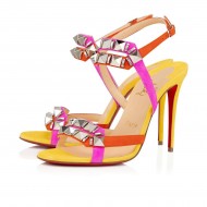 Christian Louboutin Galerietta 100mm Suede Sandals Version Multi Women