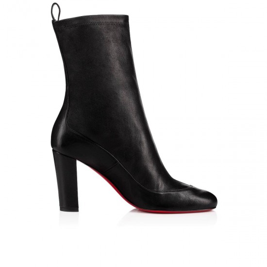 Christian Louboutin Gena 85mm Nappa Stretch Booties Black Women